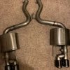 Ford Mustang Corsa EXtreme 3 inches AXLE Back Exhaust With Black Quad Tips