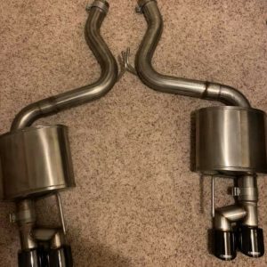 Ford Mustang Corsa EXtreme 3 inches AXLE Back Exhaust With Black Quad Tips