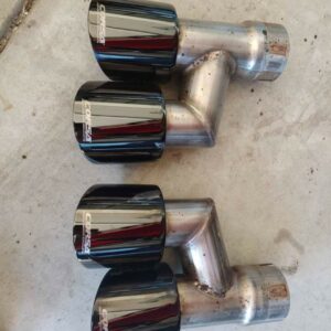 Ford Mustang Black Quad Corsa Chrome Exhaust Tips