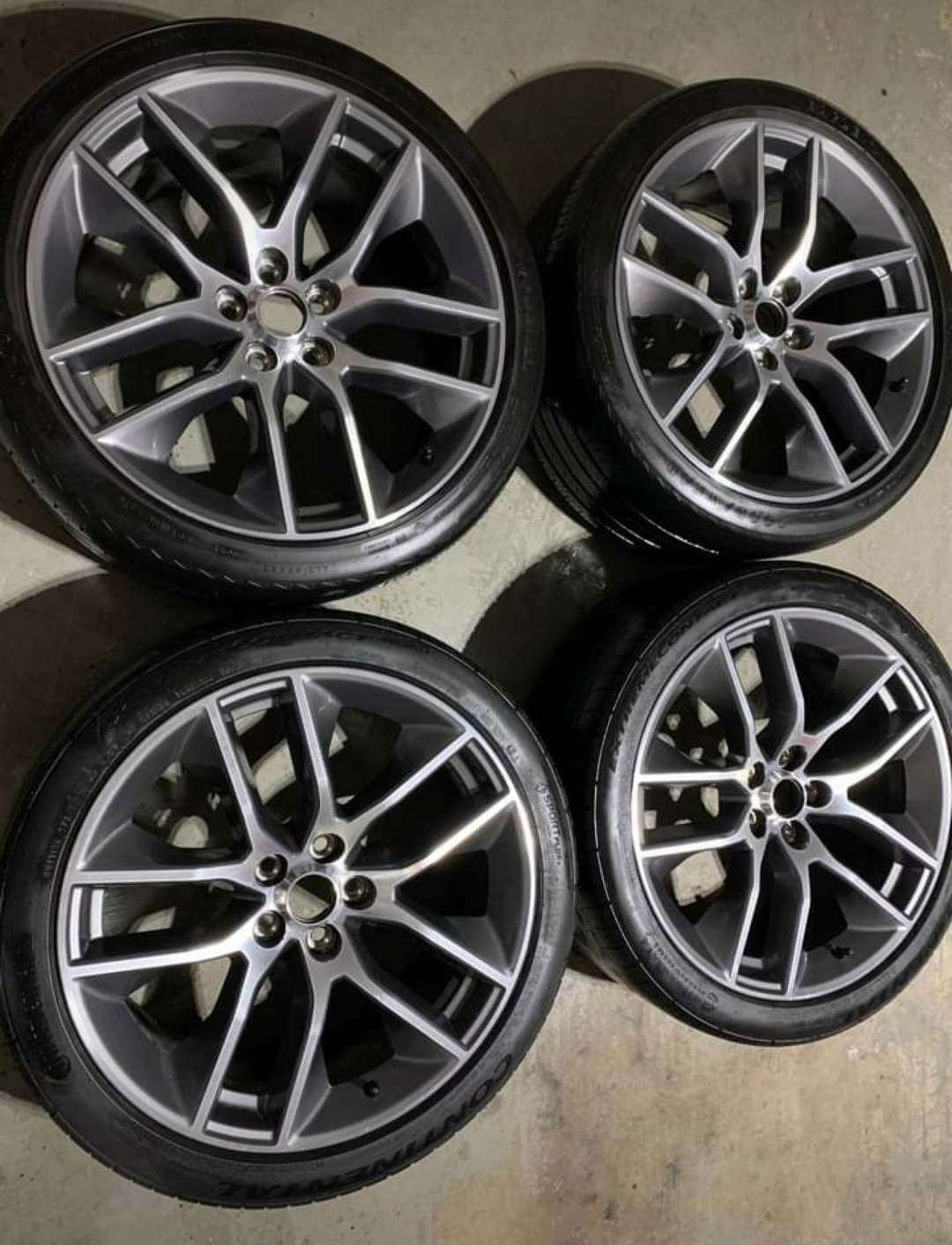 A Set of 4 20 Inches Foundry Ford Mustang Wheels And Tires