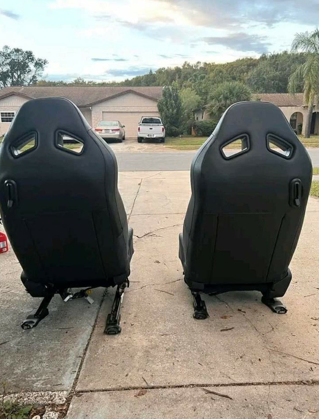 2012 MUSTANG GT500 OEM Performance Black Leather Recaro Seats - Image 3