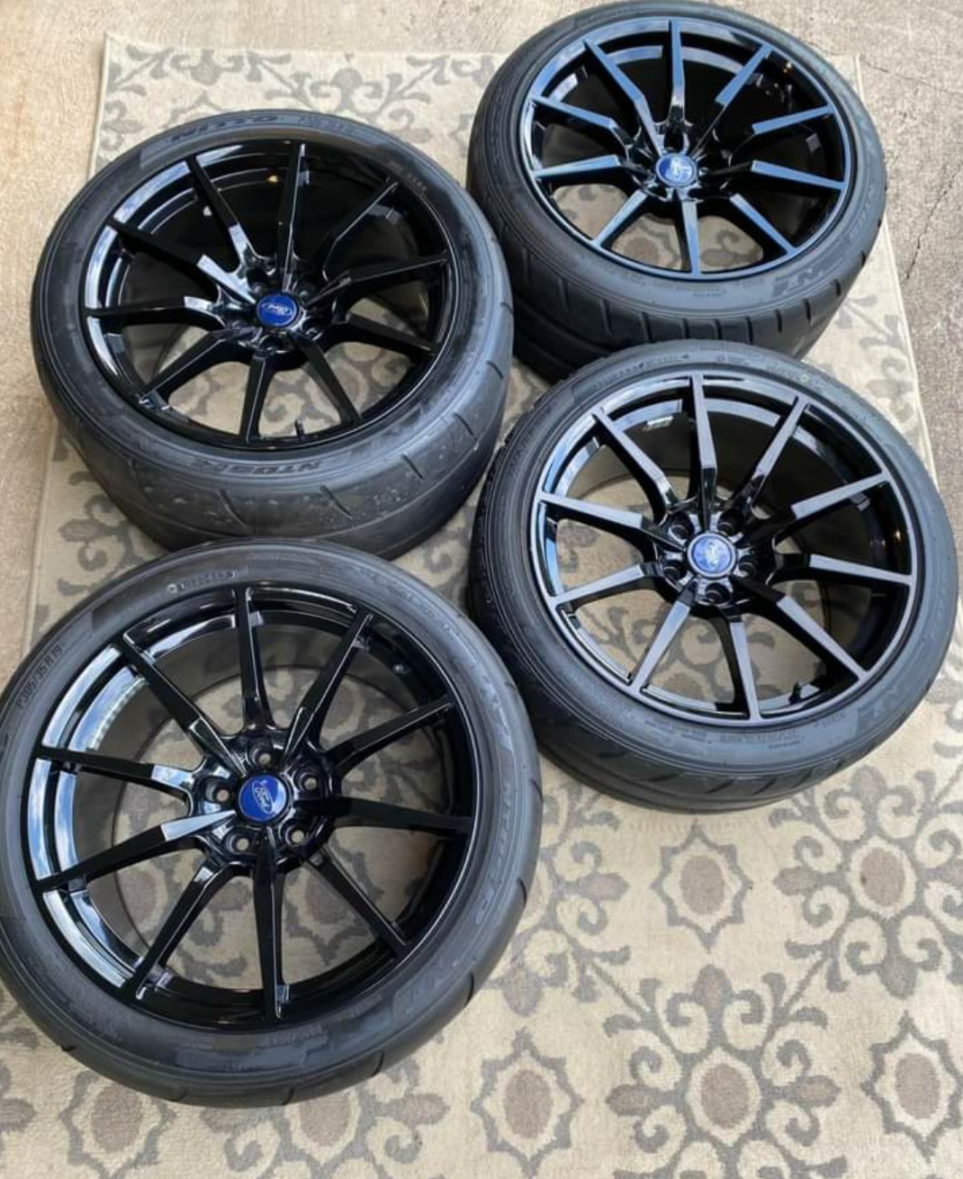 SVE GT350 Replica wheels in gloss black finish with NITTO NT05 tires