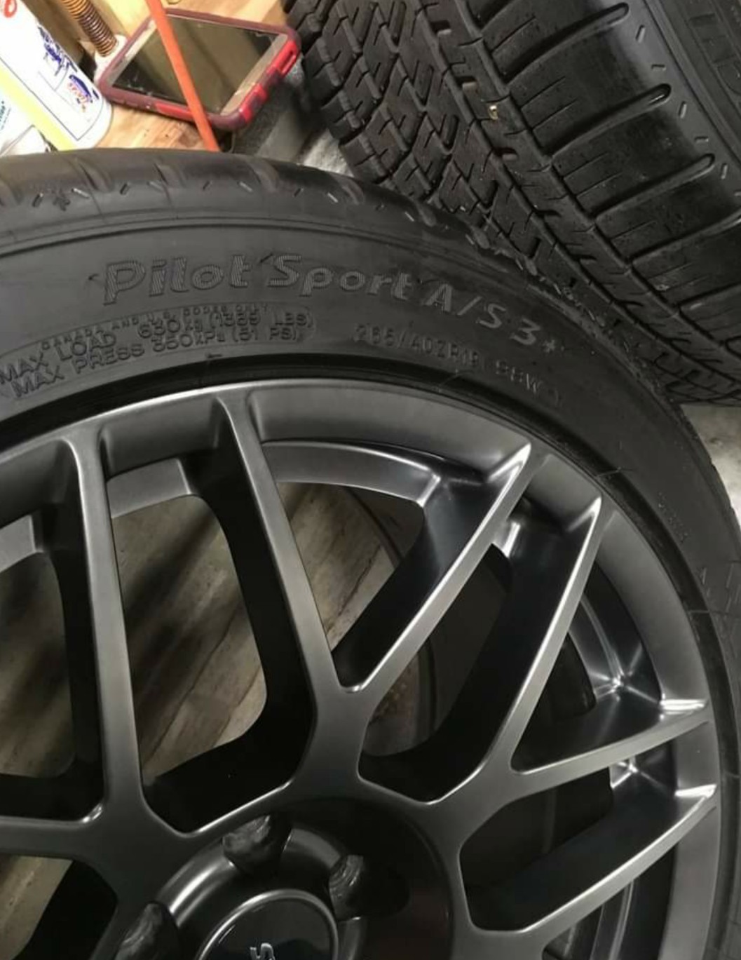 Ford Mustang Shelby gt500 Forged Performance Pack wheels With Michelin Pilot Sport A/S-3 Tires - Image 2