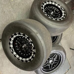 Belak Series 3 wheels wrapped in Mickey Thompson Tires